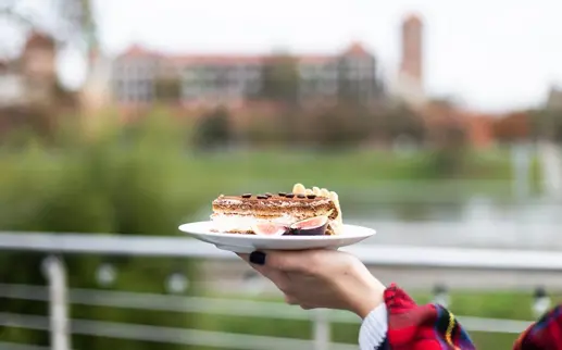 Cafe Manghha Widok Z Tarasu Na Wawel